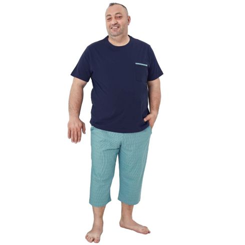 Pijama de bărbați, bumbac, 7013, Aydogan, albastru