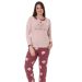 Pijama damă 1402, bluză + pantalon lung, Lush